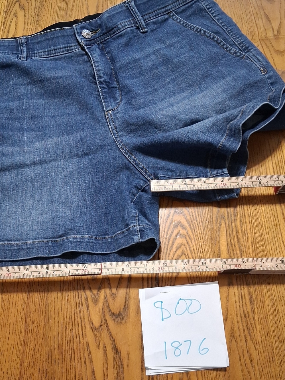 CURVE APPEAL Jeans Womens Shorts 14 / 32 BLUE Used Preowned Denim - Picture 2 of 5